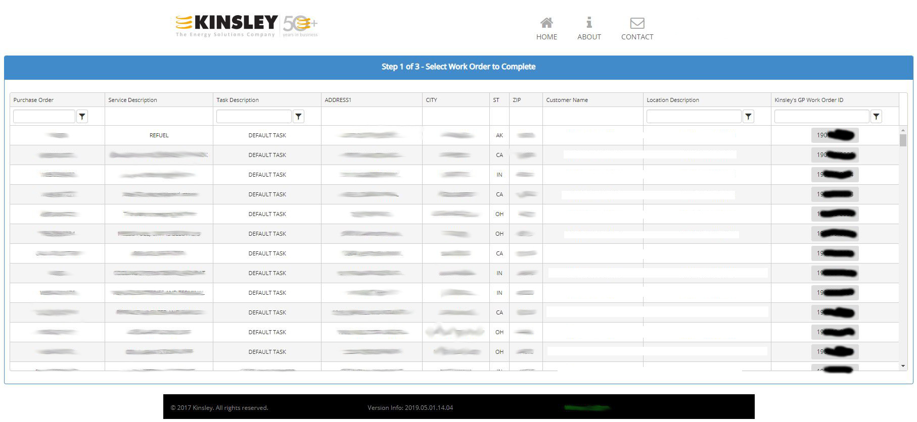 Example of External Website page 1